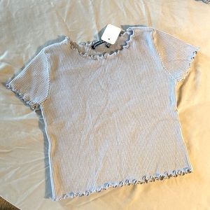 Brandy Melville periwinkle soft crop